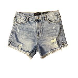 Kendall + Kylie Light Denim The Icon Booty Shorts 9/29 Women Trendy Slimming